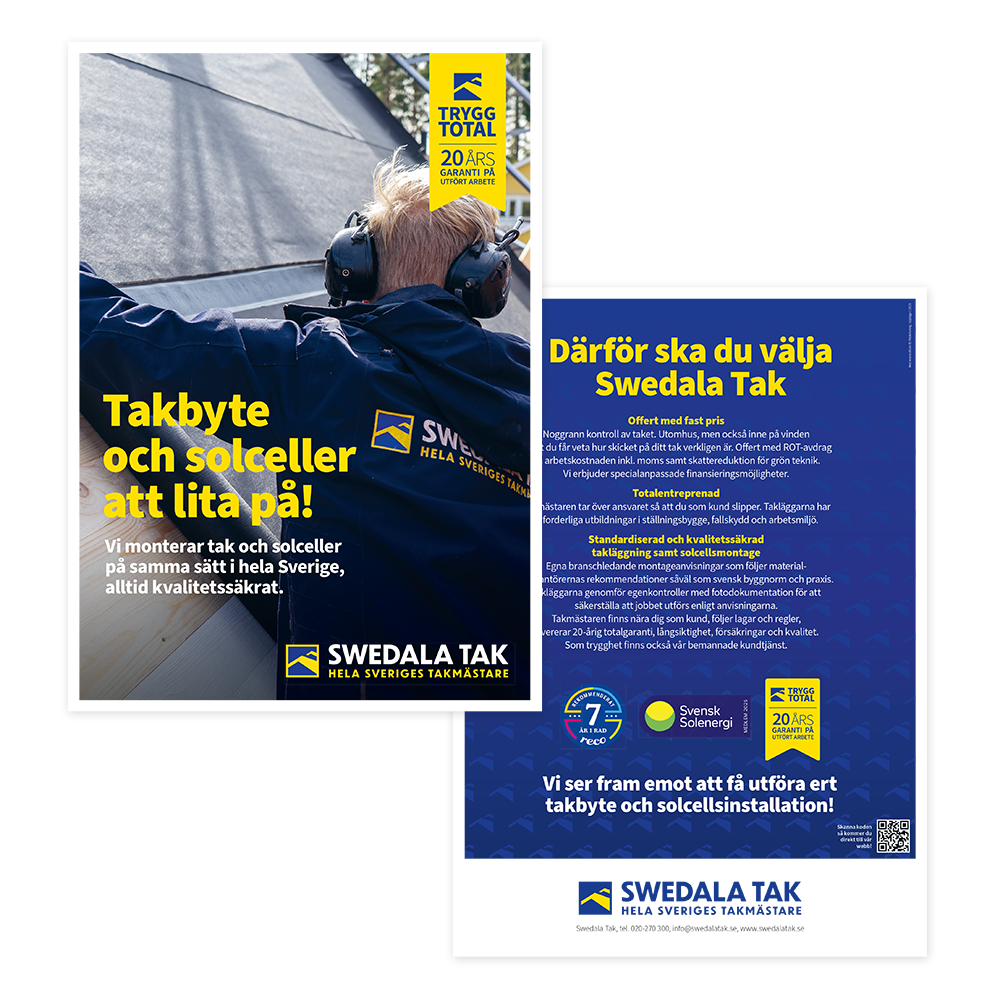 Säljbroschyr A4 16+4 sidor